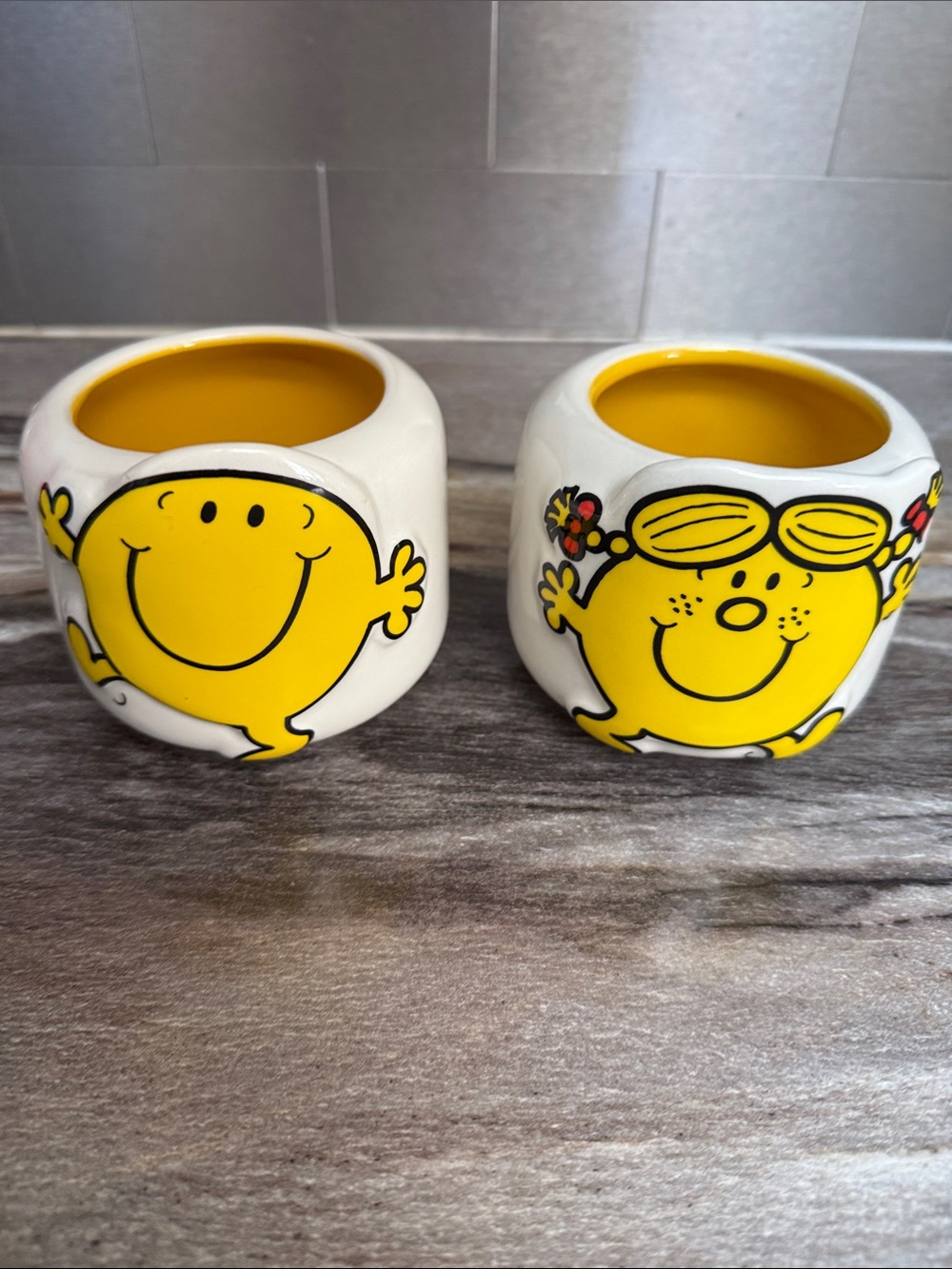 Mr. Men Little Miss Cups or Vases (2)